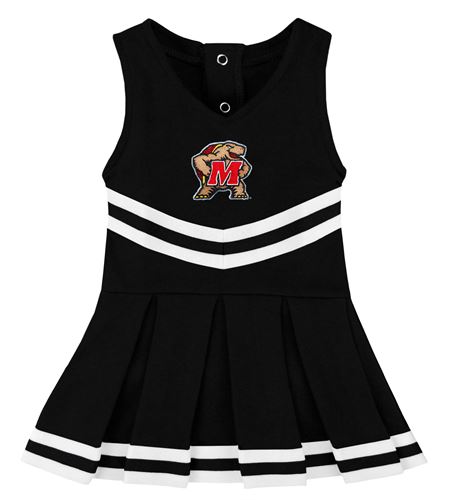 Girls Toddler Red/Black Maryland Terrapins Two-Piece Turtleneck Cheer Dress  Set
