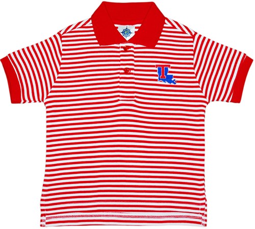 Louisiana Tech Bulldogs Toddler Striped Polo Shirt