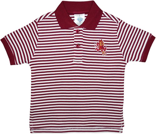 Devils Arizona Toddler State Sun Sparky Striped Shirt Polo