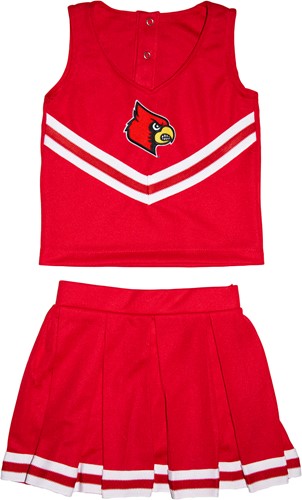  Two Feet Ahead NCAA Louisville Cardinals Children Girls Pin Dot  Tutu Creeper,12 mo,Red : Sports & Outdoors