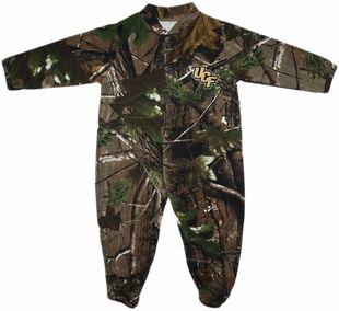 UCF Knights Realtree Camo Footed Romper