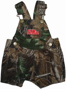 Ole Miss Rebels Realtree Camo Short Leg Overall