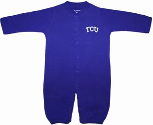 TCU Horned Frogs "Convertible" (2 in 1), as gown & snaps into romper