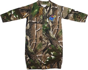 Kansas Jayhawks Realtree Camo Convertible (2 in 1), as gown & snaps into romper