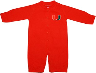 Miami Hurricanes "Convertible" (2 in 1), as gown & snaps into romper