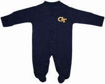 Georgia Tech Yellow Jackets Footed Romper