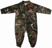 Ole Miss Rebels Realtree Camo Footed Romper