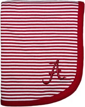 Alabama Crimson Tide Script "A" Striped Blanket