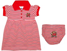 Maryland Terrapins Striped Game Day Dress