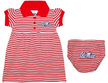 Ole Miss Rebels Striped Game Day Dress