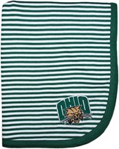 Ohio Bobcats Striped Blanket