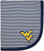 West Virginia Mountaineers Striped Blanket